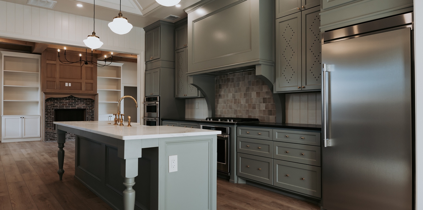 Springhouse Kitchen with custom woodworking 